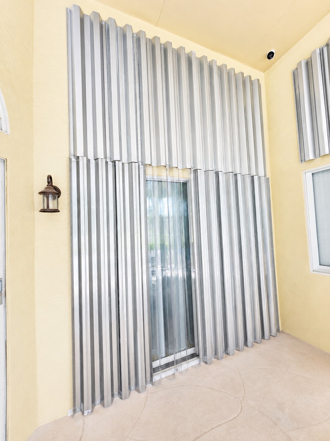Aluminum hurricane shutter panels